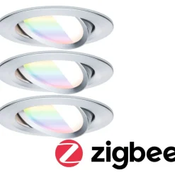 Upotettava LED-valaisin Paulmann Nova Coin, pyöreä, 84mm, 50°, RGBW+, 3x6W, 3x500lm, 230V