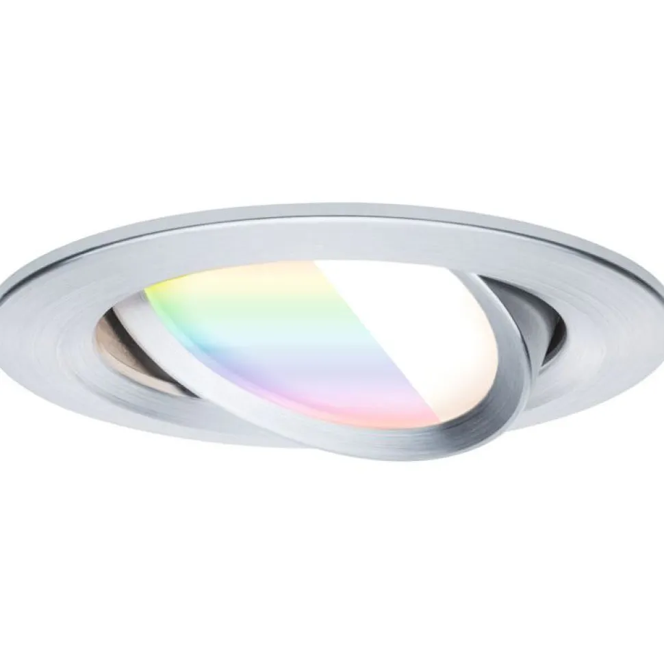 Upotettava LED-valaisin Paulmann Nova Coin, pyöreä, 84mm, 50°, RGBW+, 3x6W, 3x500lm, 230V