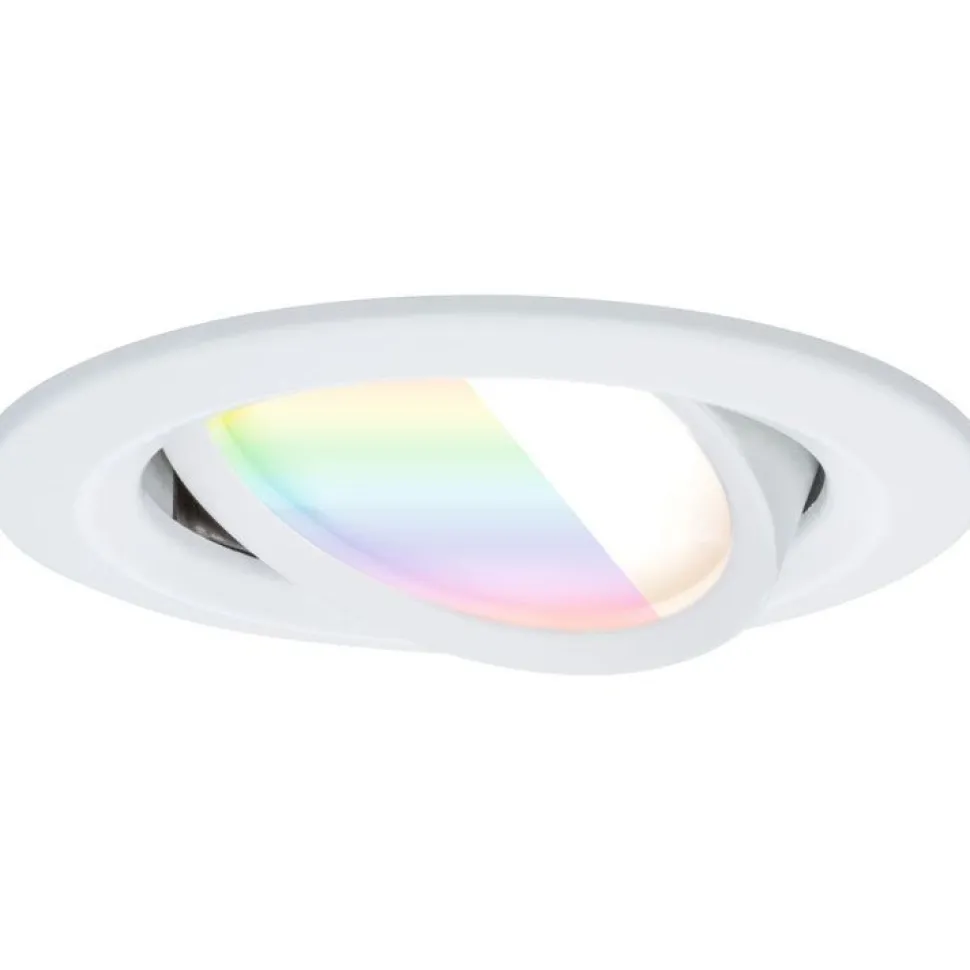 Upotettava LED-valaisin Paulmann Nova Coin, pyöreä, 84mm, 50°, RGBW+, 3x6W, 3x500lm, 230V