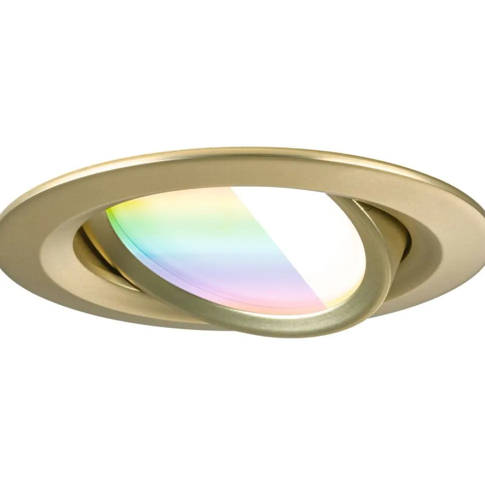 Upotettava LED-valaisin Paulmann Nova Coin, pyöreä, 84mm, 50°, RGBW+, 3x6W, 3x500lm, 230V