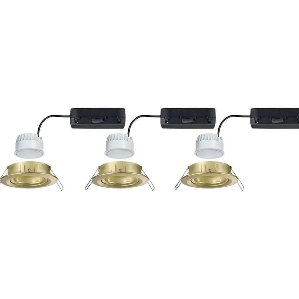 Upotettava LED-valaisin Paulmann Nova Coin, pyöreä, 84mm, 50°, RGBW+, 3x6W, 3x500lm, 230V