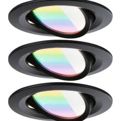 Upotettava LED-valaisin Paulmann Nova Coin, pyöreä, 84mm, 50°, RGBW+, 3x6W, 3x500lm, 230V
