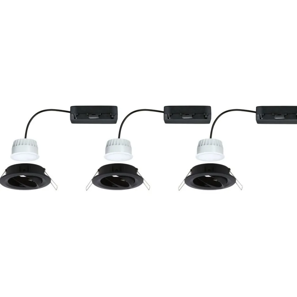 Upotettava LED-valaisin Paulmann Nova Coin, pyöreä, 84mm, 50°, RGBW+, 3x6W, 3x500lm, 230V