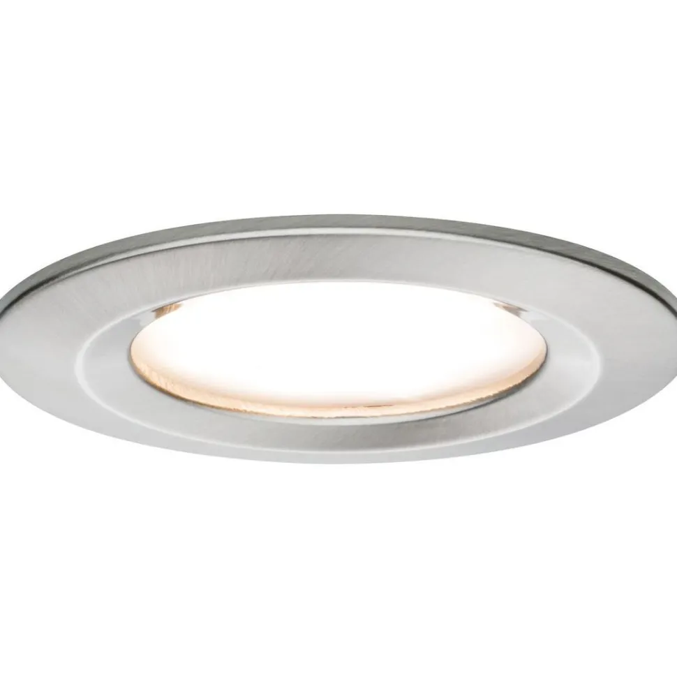 Upotettava LED-valaisin Paulmann Nova Coin Rigid, IP44, Ø78mm, 6W, 470lm, 2700K, alumiini