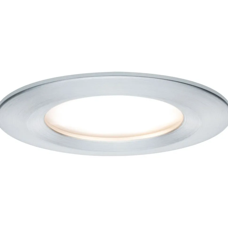Upotettava LED-valaisin Paulmann Nova Coin Rigid, IP44, Ø78mm, 6W, 470lm, 2700K, alumiini