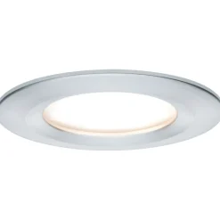 Upotettava LED-valaisin Paulmann Nova Coin Rigid, IP44, Ø78mm, 6W, 470lm, 2700K, himmennettävä, harjattu rauta