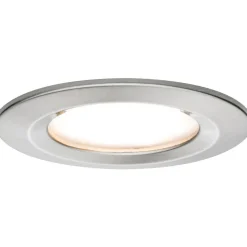 Upotettava LED-valaisin Paulmann Nova Coin Rigid, IP44, Ø78mm, 6W, 470lm, 2700K, himmennettävä, harjattu rauta