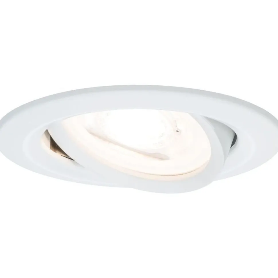 Upotettava LED-valaisin Paulmann Nova, 3kpl, Ø84mm, GU10, 6.5W, 460lm, 2700K, himmennettävä, mattavalkoinen
