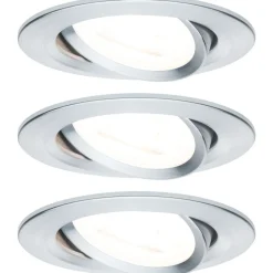 Upotettava LED-valaisin Paulmann Nova, 3kpl, Ø84mm, GU10, 6.5W, 460lm, 2700K, himmennettävä, mattavalkoinen