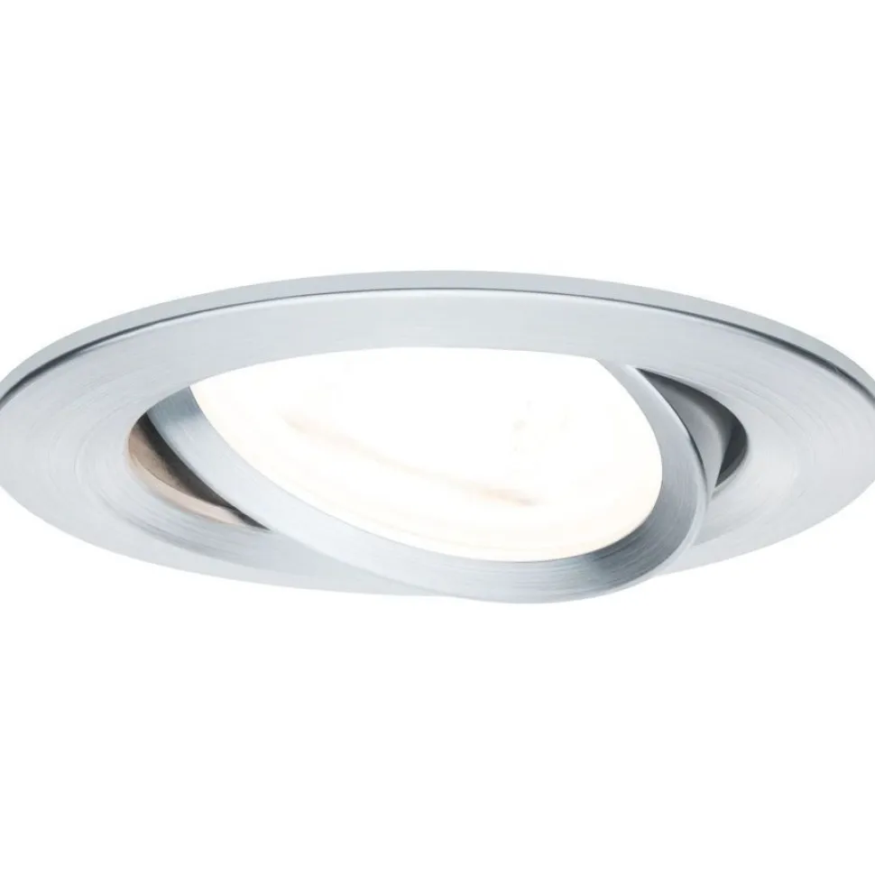 Upotettava LED-valaisin Paulmann Nova, 3kpl, Ø84mm, GU10, 6.5W, 460lm, 2700K, himmennettävä, mattavalkoinen