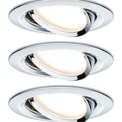 Upotettava LED-valaisin Paulmann Nova, 3kpl, Ø84mm, GU10, 6.5W, 460lm, 2700K, himmennettävä, mattavalkoinen