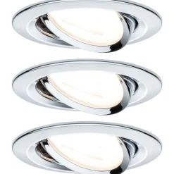 Upotettava LED-valaisin Paulmann Nova, 3kpl, Ø84mm, GU10, 6.5W, 460lm, 2700K, mattavalkoinen