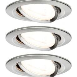 Upotettava LED-valaisin Paulmann Nova, 3kpl, Ø84mm, GU10, 6.5W, 460lm, 2700K, mattavalkoinen