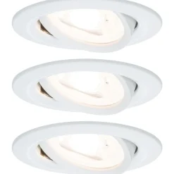 Upotettava LED-valaisin Paulmann Nova, 3kpl, Ø84mm, GU10, 6.5W, 460lm, 2700K, mattavalkoinen