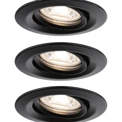 Upotettava LED-valaisin Paulmann Nova Mini Coin, 3kpl, Ø66mm, 4W, 310lm, 2700K, mattamusta