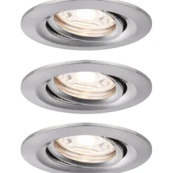 Upotettava LED-valaisin Paulmann Nova Mini Coin, 3kpl, Ø66mm, 4W, 310lm, 2700K, mattavalkoinen