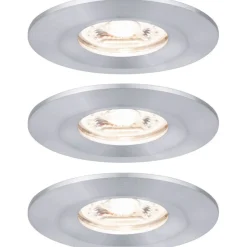 Upotettava LED-valaisin Paulmann Nova Mini Coin Rigid, 3kpl, IP44, Ø65mm, 4W, 310lm, 2700K, mattavalkoinen