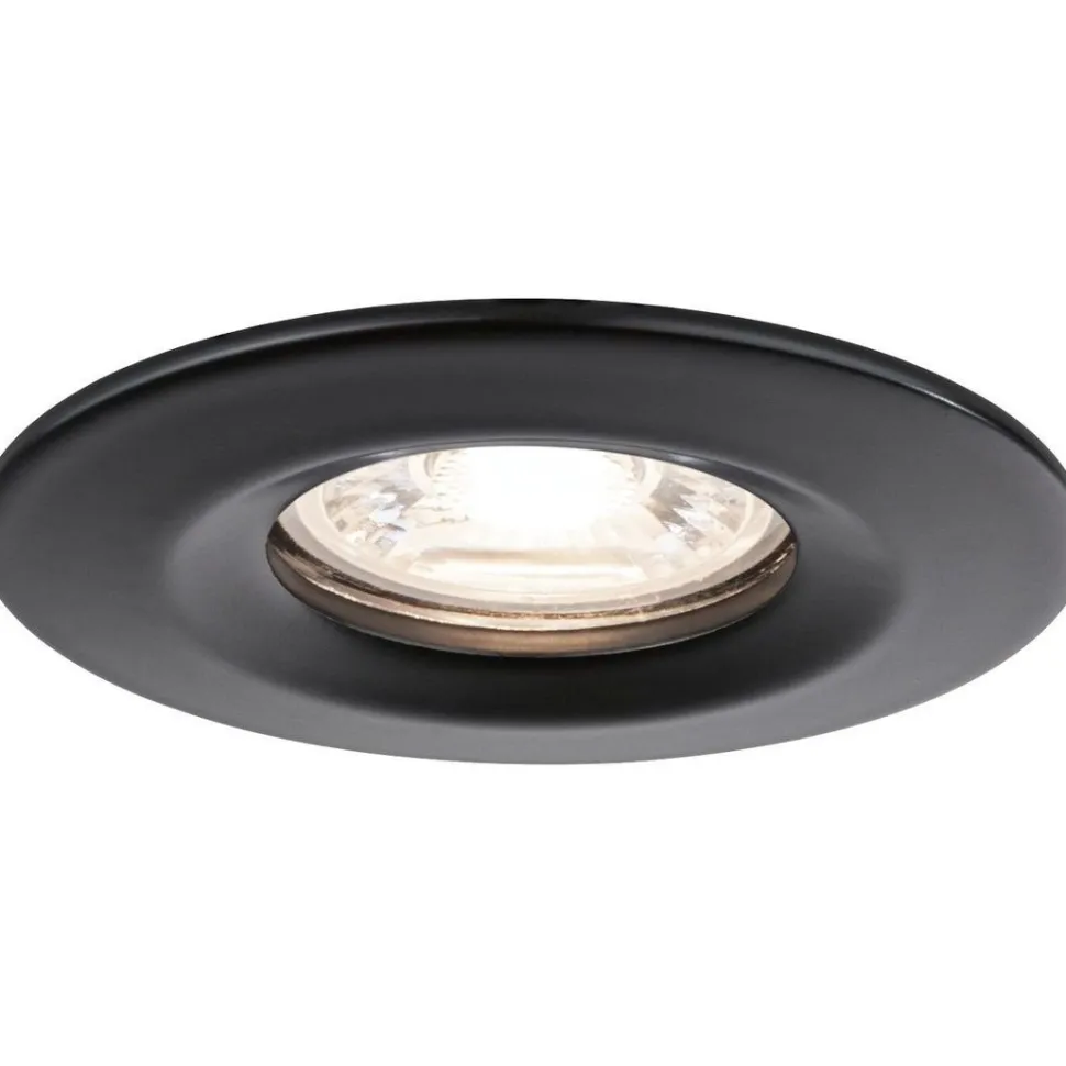Upotettava LED-valaisin Paulmann Nova Mini Coin Rigid, 3kpl, Ø66mm, 4W, 310lm, 2700K, mattamusta
