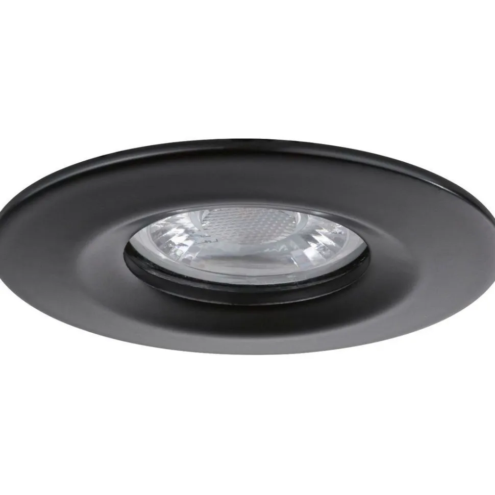Upotettava LED-valaisin Paulmann Nova Mini Coin Rigid, 3kpl, Ø66mm, 4W, 310lm, 2700K, mattamusta