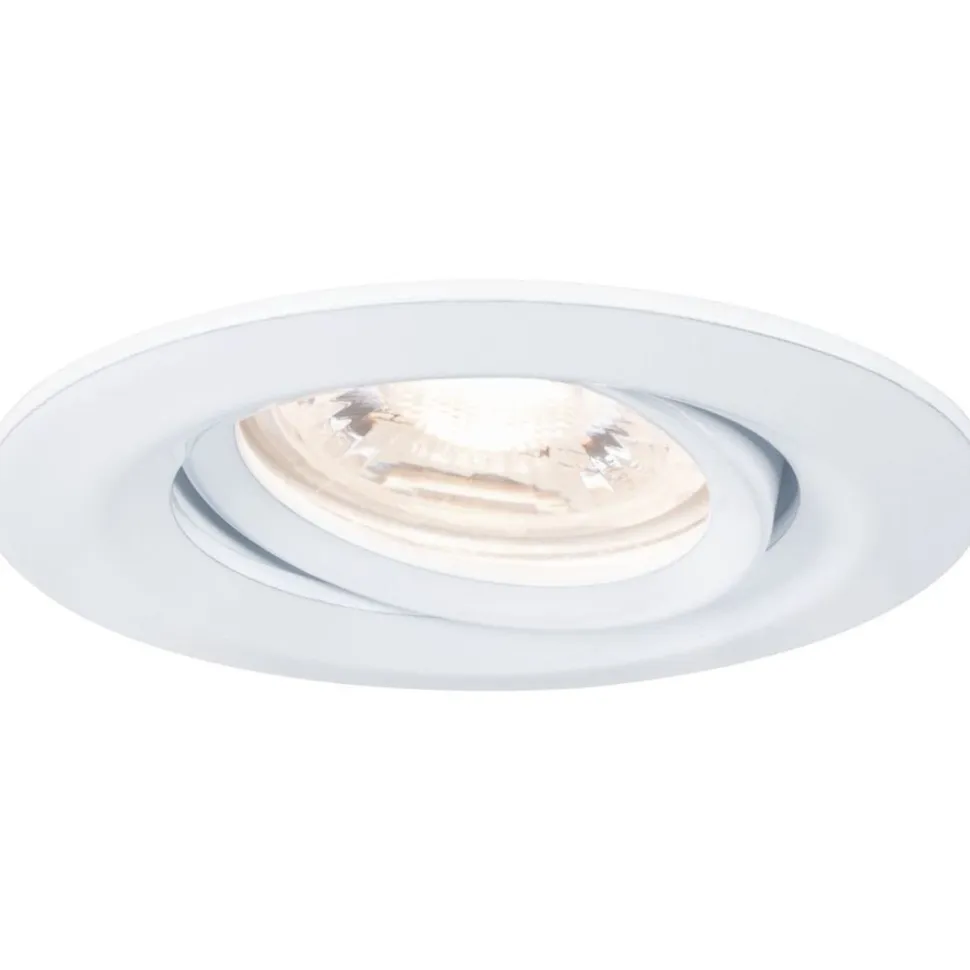 Upotettava LED-valaisin Paulmann Nova Mini Plus Coin, Ø66mm, 300lm, 2700K, himmennettävä, harjattu rauta