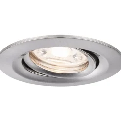 Upotettava LED-valaisin Paulmann Nova Mini Plus Coin, Ø66mm, 300lm, 2700K, himmennettävä, harjattu rauta