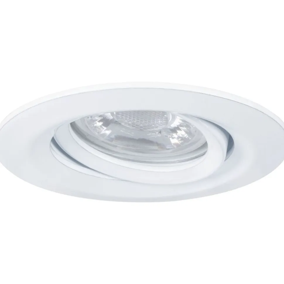 Upotettava LED-valaisin Paulmann Nova Mini Plus Coin, Ø66mm, 300lm, 2700K, himmennettävä, harjattu rauta