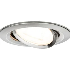 Upotettava LED-valaisin Paulmann Nova, Ø84mm, GU10, 6.5W, 460lm, 2700K, harjattu rauta