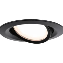 Upotettava LED-valaisin Paulmann Nova Plus Coin, 3kpl, Ø84mm, 6W, 470lm, 2700K, himmennettävä, mattamusta