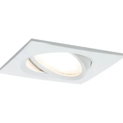 Upotettava LED-valaisin Paulmann Nova Plus Coin, 3kpl, 84x84mm, 6W, 470lm, 2700K, himmennettävä, mattavalkoinen