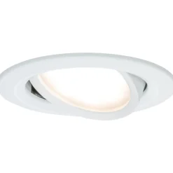 Upotettava LED-valaisin Paulmann Nova Plus Coin, Ø84mm, 6W, 470lm, 2700K, himmennettävä, mattavalkoinen