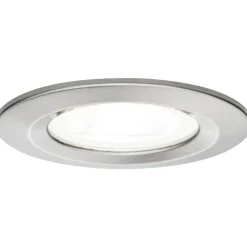 Upotettava LED-valaisin Paulmann Nova Rigid, IP44, Ø78mm, GU10, 6.5W, 4000K, harjattu rauta