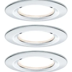 Upotettava LED-valaisin Paulmann Nova Rigid, 3kpl, IP44, Ø78mm, GU10, 6.5W, 460lm, 2700K, mattavalkoinen