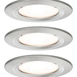 Upotettava LED-valaisin Paulmann Nova Rigid, 3kpl, IP44, Ø78mm, GU10, 6.5W, 460lm, 2700K, mattavalkoinen