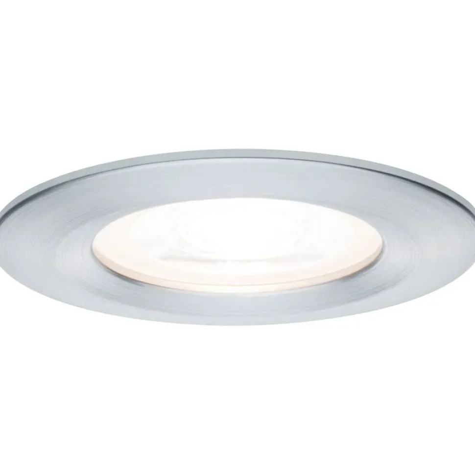 Upotettava LED-valaisin Paulmann Nova Rigid, 3kpl, IP44, Ø78mm, GU10, 6.5W, 460lm, 2700K, mattavalkoinen