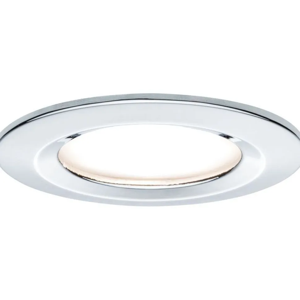 Upotettava LED-valaisin Paulmann Nova Rigid, 3kpl, IP44, Ø78mm, GU10, 6.5W, 460lm, 2700K, mattavalkoinen