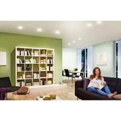 Upotettava LED-valaisin Paulmann Nova, 84x84mm, GU10, 6.5W, 460lm, 2700K, himmennettävä, mattavalkoinen