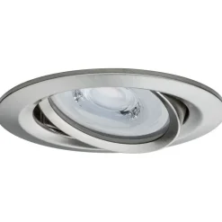 Upotettava LED-valaisin Paulmann Premium Coin, 3kpl, Ø84mm, 6.3W, 430lm, 2700K, himmennettävä, harjattu rauta