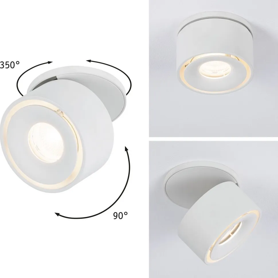 Upotettava LED-valaisin Paulmann Spircle, Ø78mm, 8W, 550lm, 3000K, mattamusta