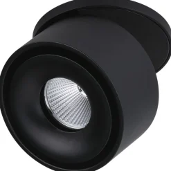 Upotettava LED-valaisin Paulmann Spircle, Ø78mm, 8W, 550lm, 3000K, mattamusta