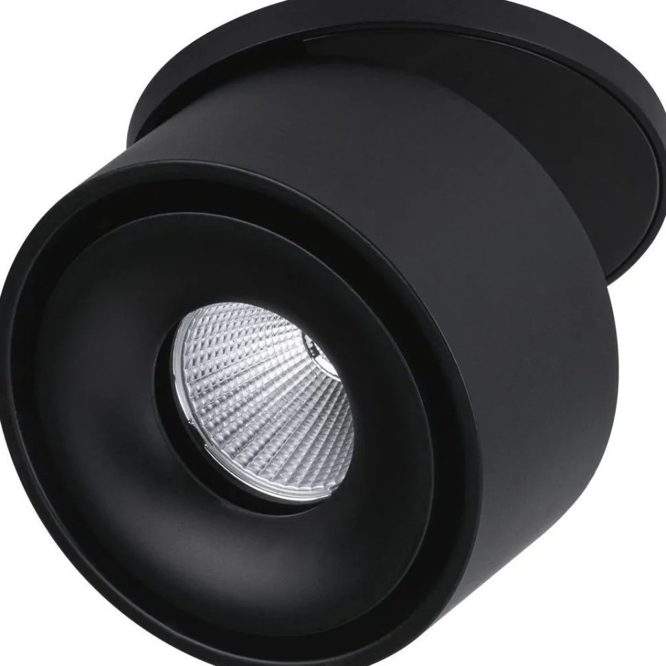 Upotettava LED-valaisin Paulmann Spircle, Ø78mm, 8W, 550lm, 3000K, mattamusta