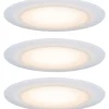 Upotettava LED-valaisin Paulmann Suon Premium, 3kpl, IP44, Ø90mm, 3x5W, 3x450lm, säädettävä värilämpötila, valkoinen