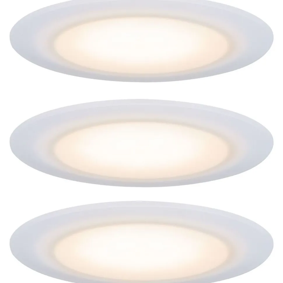 Upotettava LED-valaisin Paulmann Suon Premium, 3kpl, IP44, Ø90mm, 3x5W, 3x450lm, säädettävä värilämpötila, valkoinen