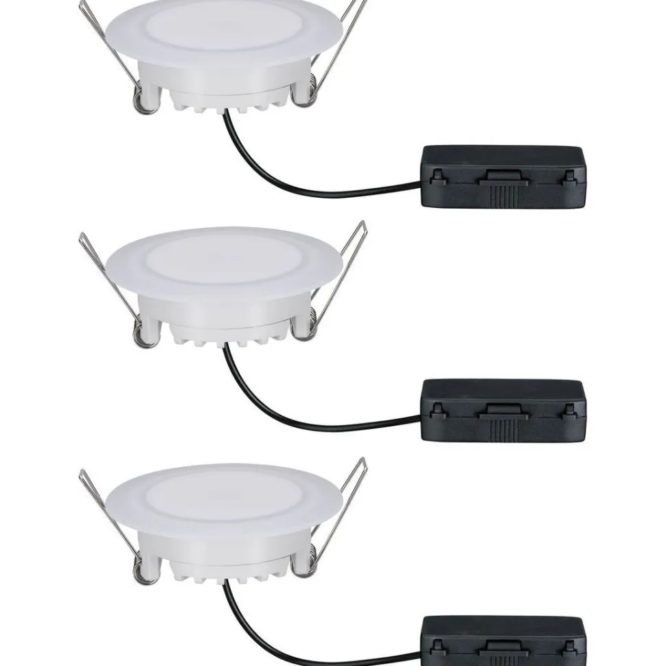 Upotettava LED-valaisin Paulmann Suon Premium, 3kpl, IP44, Ø90mm, 3x5W, 3x450lm, säädettävä värilämpötila, valkoinen