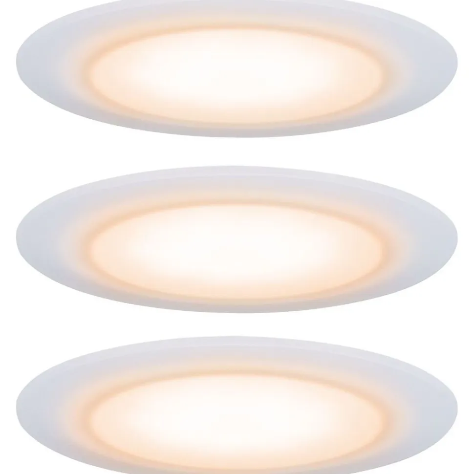 Upotettava LED-valaisin Paulmann Suon Premium, 3kpl, IP44, Ø90mm, 3x5W, 3x450lm, säädettävä värilämpötila, valkoinen
