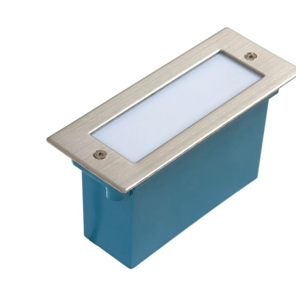Upotettava seinävalaisin Spectrum Lava 16LED IP54 4000K hopea