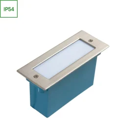 Upotettava seinävalaisin Spectrum Lava 16LED IP54 4000K hopea