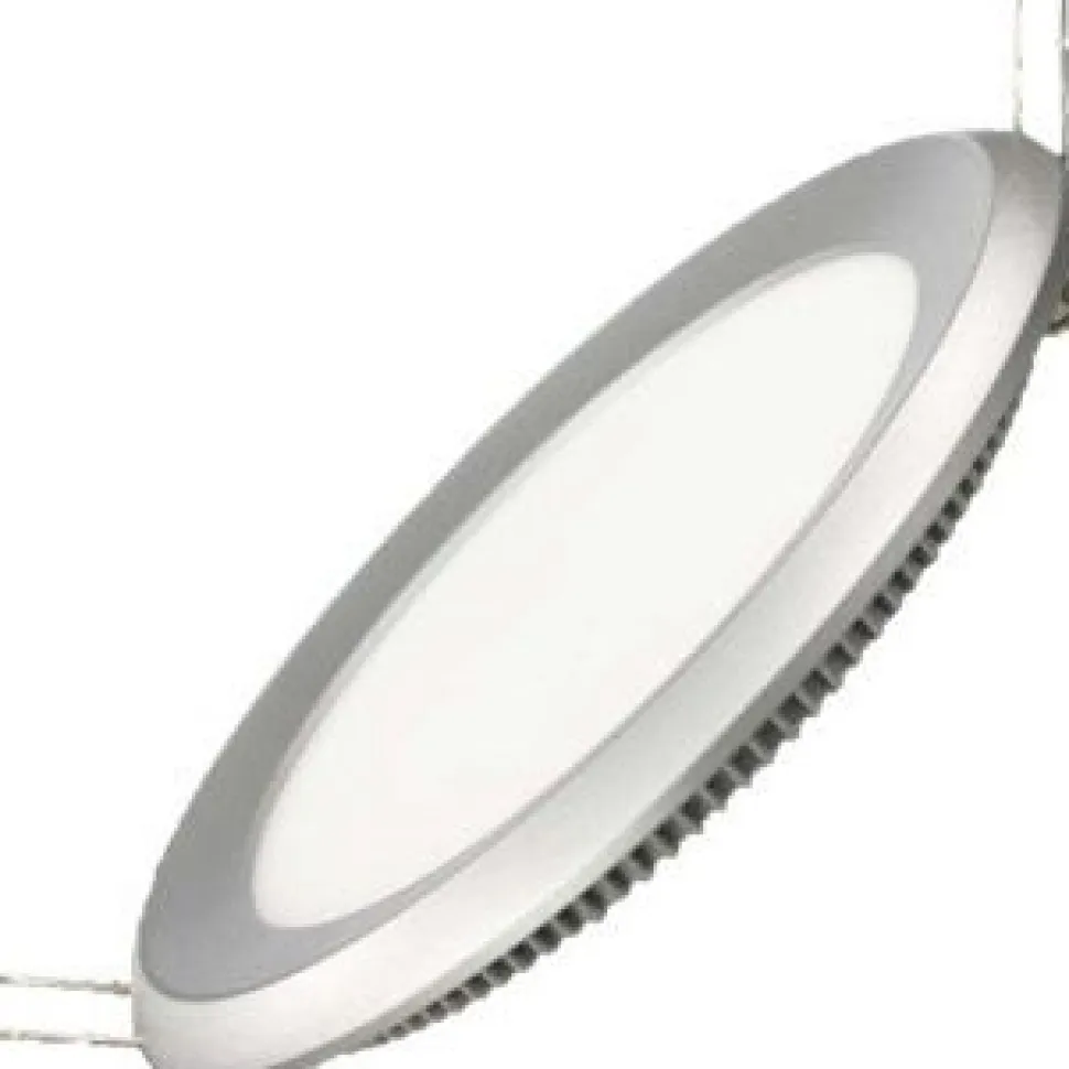 Upotettava valaisin FocusLight Slim LED 15W 230V 3000K 900lm IP44 Ø 180mm hopea