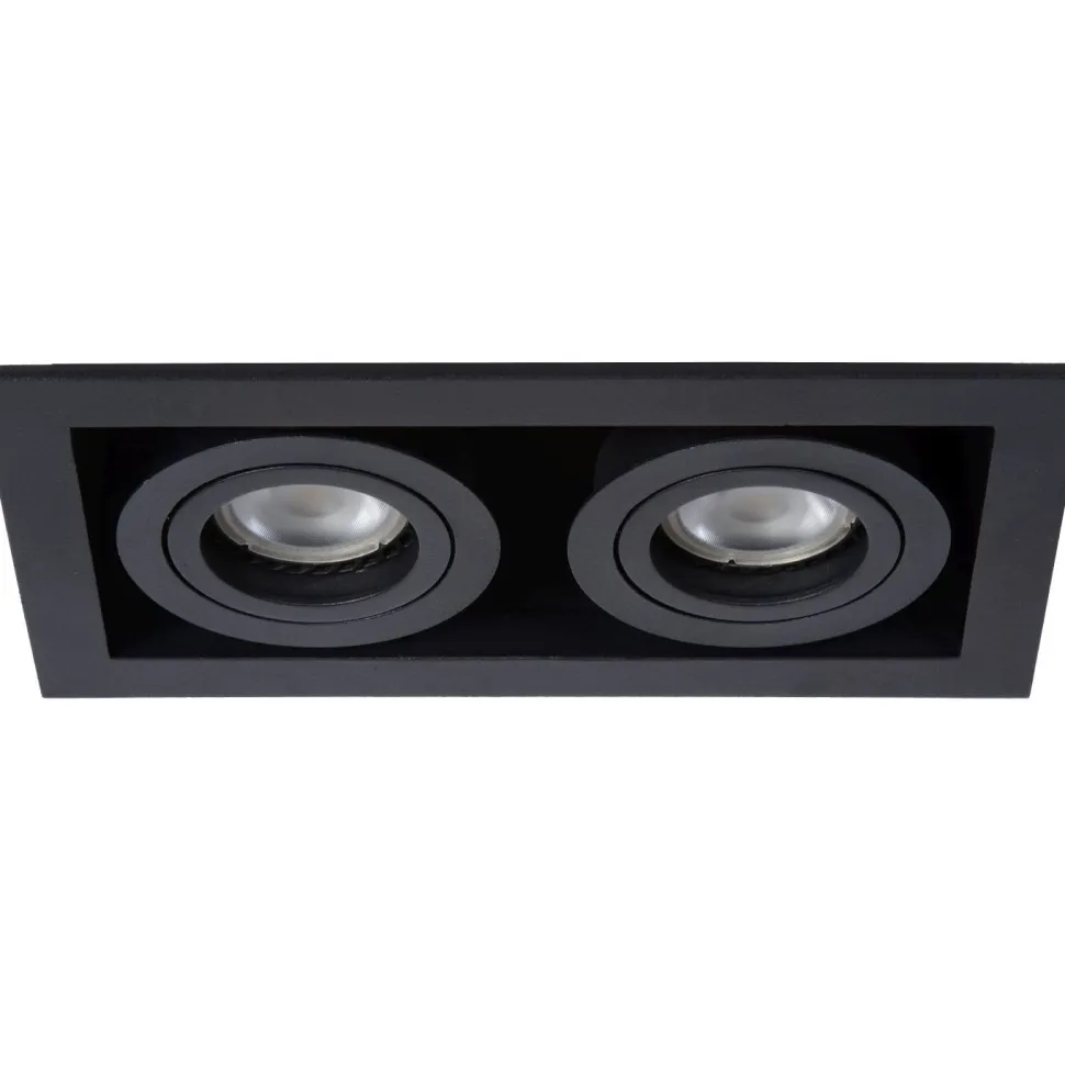 Upotettava valaisin Lucide Chimney, 2xGU10, musta