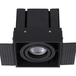 Upotettava valaisin Lucide Trimless, 1xGU10, musta