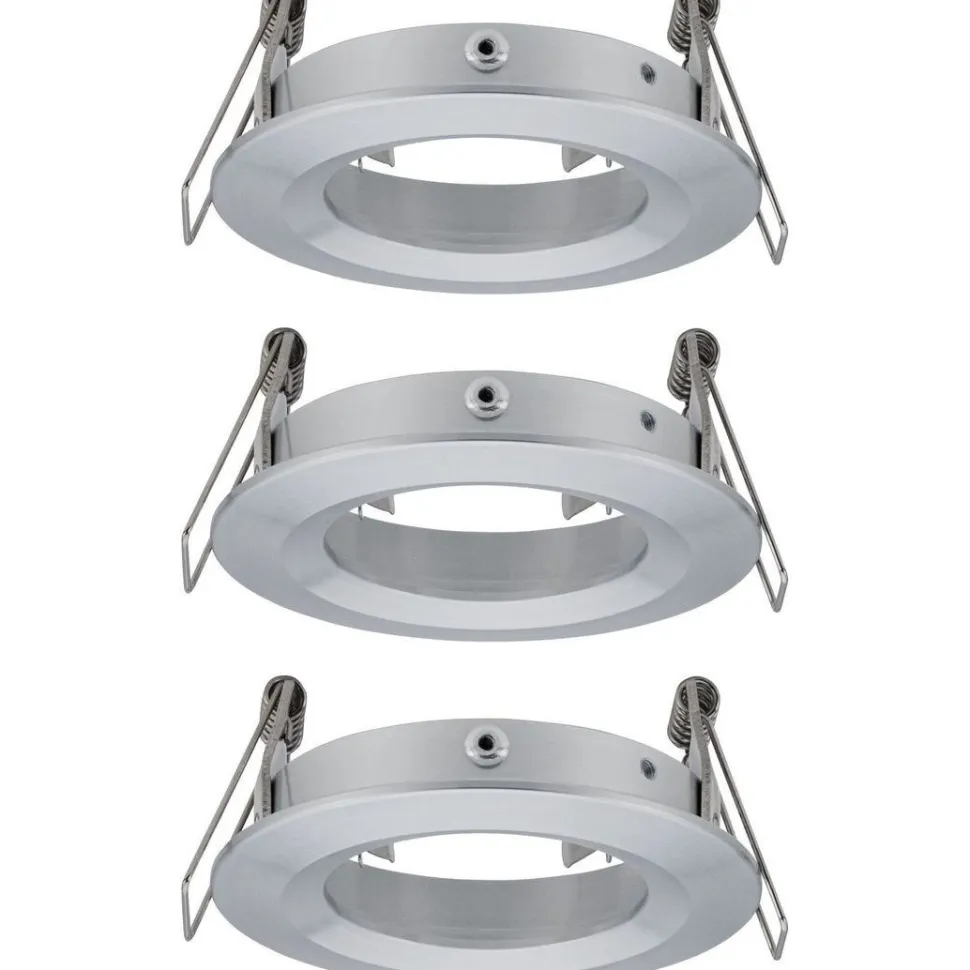Upotettava valaisin Paulmann Choose, IP44, 3kpl, Ø78mm, max.3x10W, himmennettävä, kromi